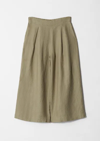 & Other Stories Linen Culottes In Brown