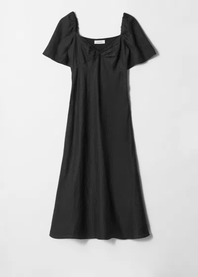 & Other Stories Linen Midi Dress
