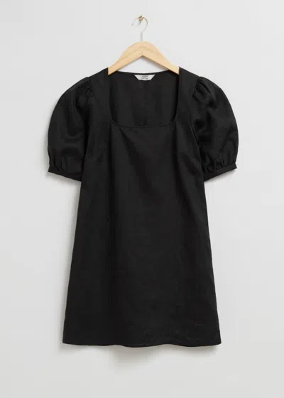 & Other Stories Linen Mini Dress