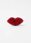 & Other Stories Lips-decoration Beaded Ring In Red