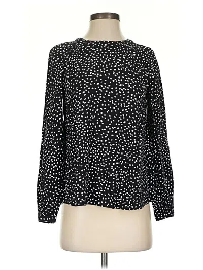 Pre-owned & Other Stories Long Sleeve Blouse In Black