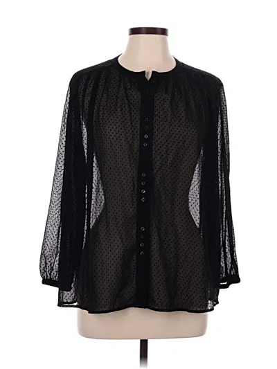 Pre-owned & Other Stories Long Sleeve Blouse In Black