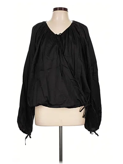 & Other Stories Long Sleeve Blouse In Black