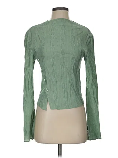 Pre-owned & Other Stories Long Sleeve Blouse In Green