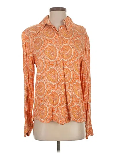 Pre-owned & Other Stories Long Sleeve Blouse In Orange