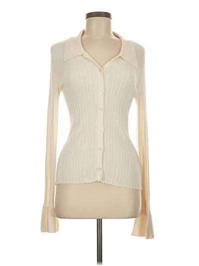 Pre-owned & Other Stories Long Sleeve Blouse In White