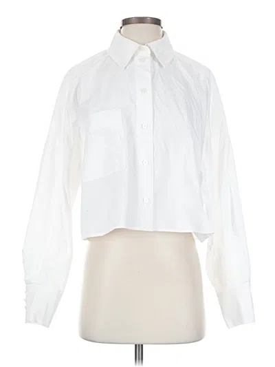 & Other Stories Long Sleeve Blouse In White