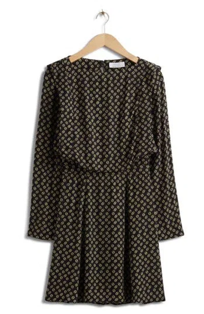 & Other Stories Long Sleeve Dress In Black
