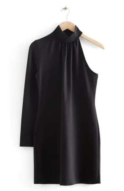 & Other Stories Long Sleeve Dress In Black