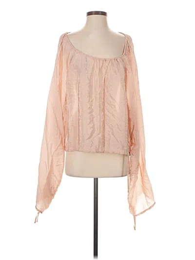 Pre-owned & Other Stories Long Sleeve T-shirt In Pink
