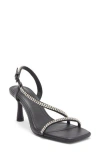& Other Stories Malou Crystal Strappy Sandal In Black