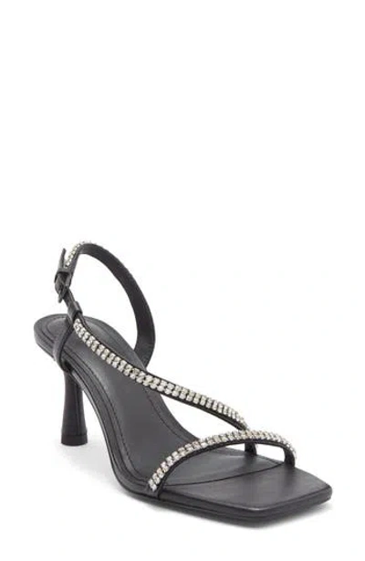 & Other Stories Malou Crystal Strappy Sandal In Black
