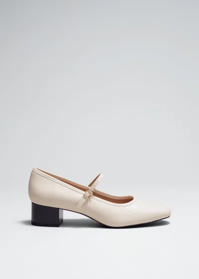 & Other Stories Mary Jane Pumps In White