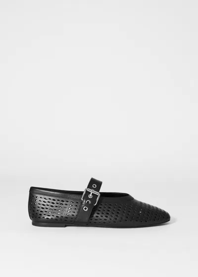 & Other Stories Mary-jane Ballet Flats In Black