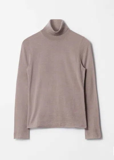 & Other Stories Merino Turtleneck Sweater In Rust