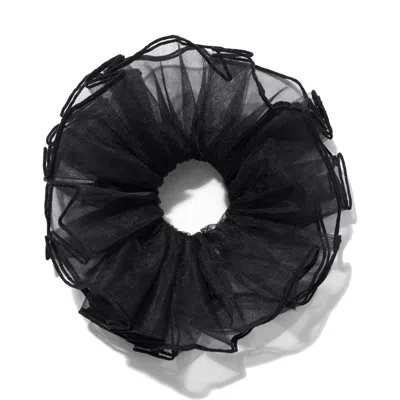 & Other Stories Mesh Scunchie In Black