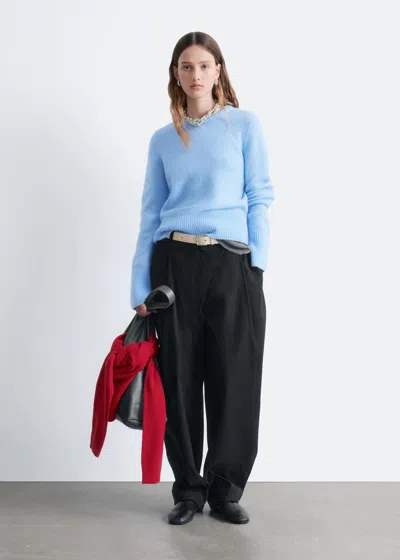 & Other Stories Mohair-blend Jumper In Blue