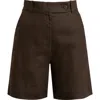 & Other Stories Nala Linen Shorts In Brown