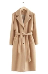 & Other Stories Notch Collar Coat In Neutral
