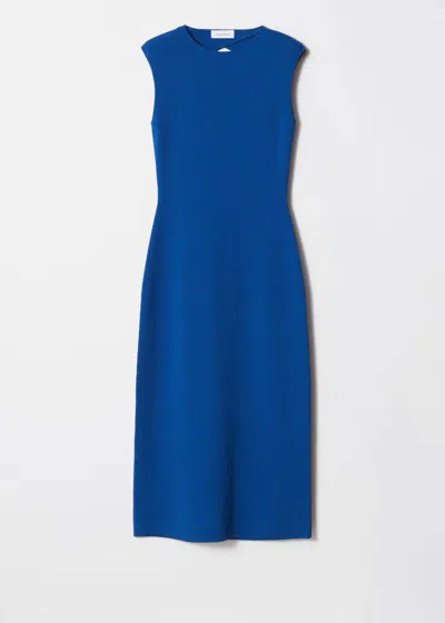 & Other Stories Open-back Midi Dress In Blue