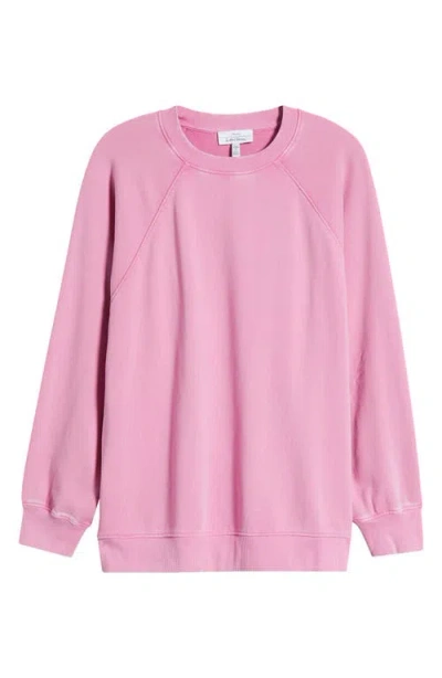 & Other Stories Oversize Cotton Sweatshirt In Pink Medium