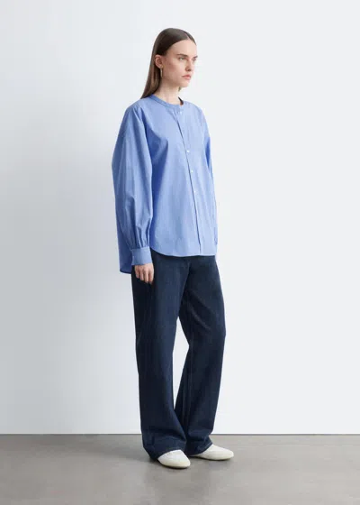 & Other Stories Oversized Cotton Shirt In Blue