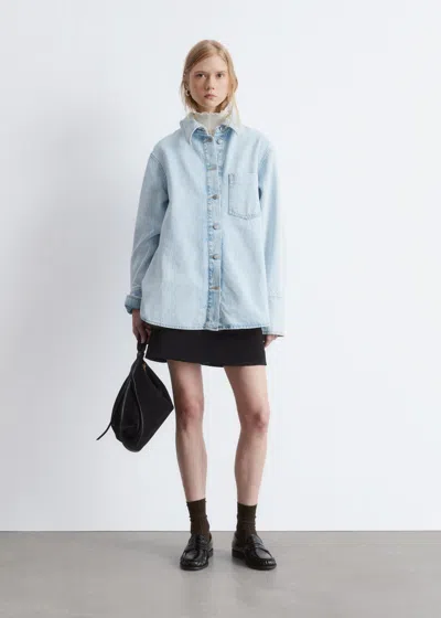 & Other Stories Oversized Denim Shirt In Blue