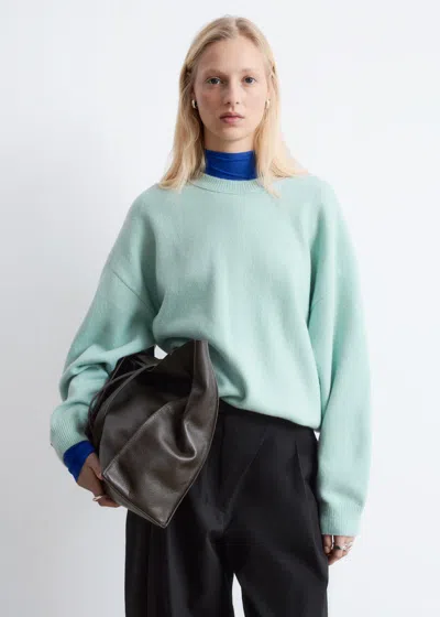 & Other Stories Oversized Knit Sweater In Blue
