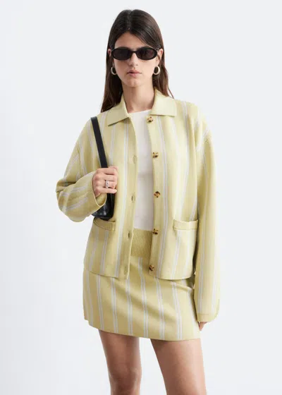 & Other Stories Oversized Polo-knit Cardigan In Multi
