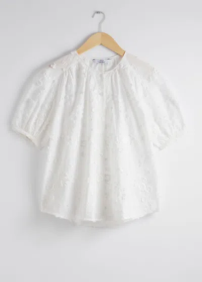 & OTHER STORIES OVERSIZED PUFF-SLEEVE BLOUSE