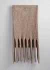 & Other Stories Oversized Wool-blend Scarf In Rust