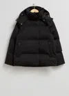 & Other Stories Padded Down Jacket In Black