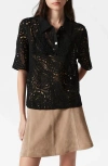 & Other Stories Paisley Wool & Cotton Polo