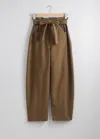 & Other Stories Paperbag Waist Trousers In Beige