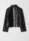 & Other Stories Patch-pocket Leather Jacket In Black