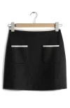 & OTHER STORIES PATCH POCKET MILANO SWEATER MINISKIRT