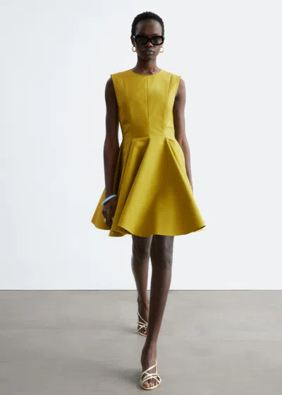 & Other Stories Pleated Mini Dress In Multi