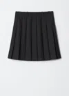 & Other Stories Pleated Mini Skirt In Black