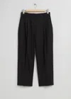 & Other Stories Recycled Polyester Straight Leg Trousers