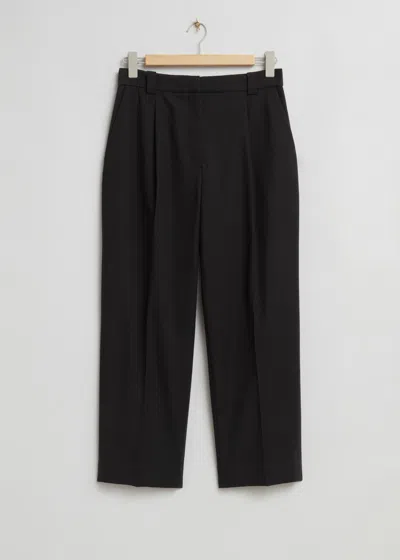 & OTHER STORIES PLEATED STRAIGHT LEG TROUSERS