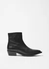 & Other Stories Point-toe Leather Ankle Boots In Black