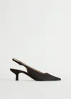 & Other Stories Pointed Slingback Pumps In Black