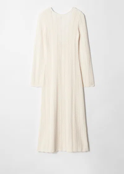 & Other Stories Pointelle-knit Midi Dress