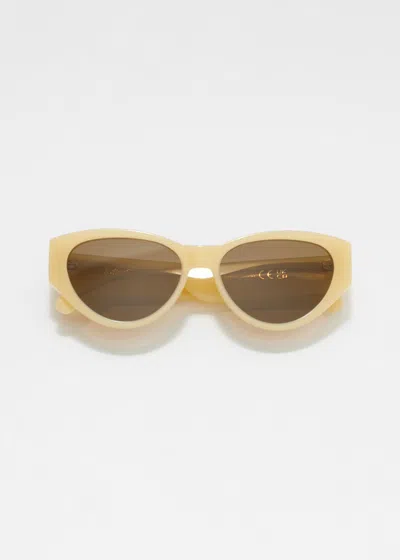 & Other Stories Polarized Cat-eye Acetate Sunglasses In Multi