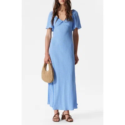& Other Stories Polka Dot Maxi Dress In Blue
