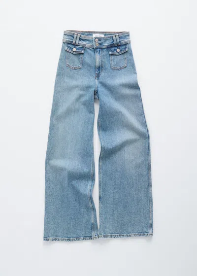 & Other Stories Press-crease Flared Jeans In Blue