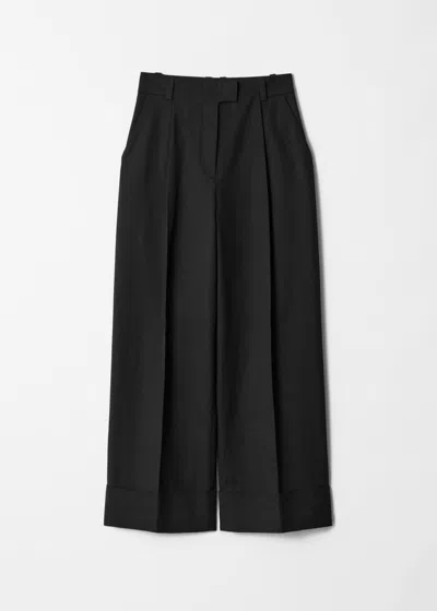 & Other Stories Press-crease Trousers In Black