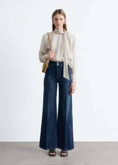& Other Stories Press-crease Flared Jeans In Blue