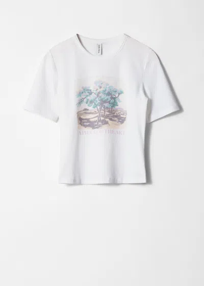& Other Stories Print T-shirt In White
