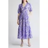 & Other Stories Puff Sleeve Maxi Dress In Multi